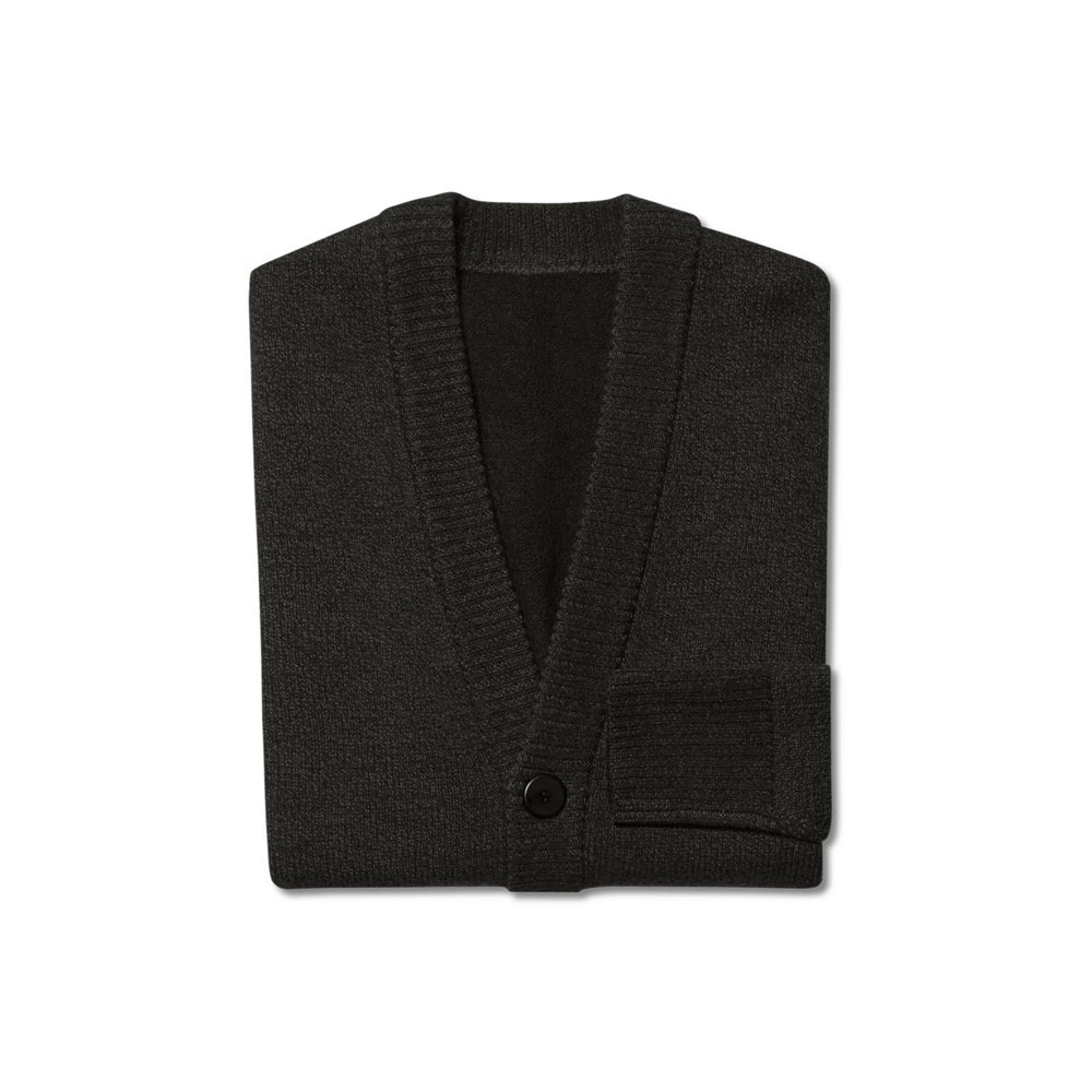 Allbirds Men\'s Sweaters Dark Grey - Wool Cardi - 10572OCEX